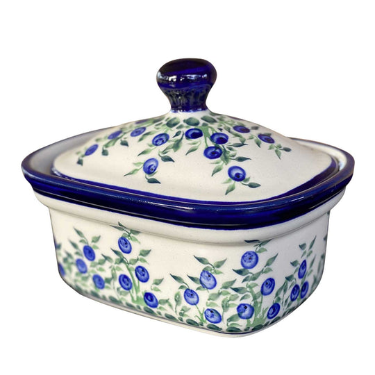 BLUEBERRY 2-cup Stoneware Butter Box, Classic Edition